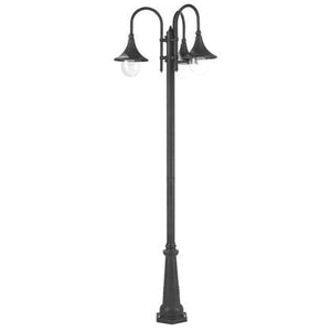 Lampada Palo Alto da Giardino 3 Luci E27 in Alluminio Sovil Nero