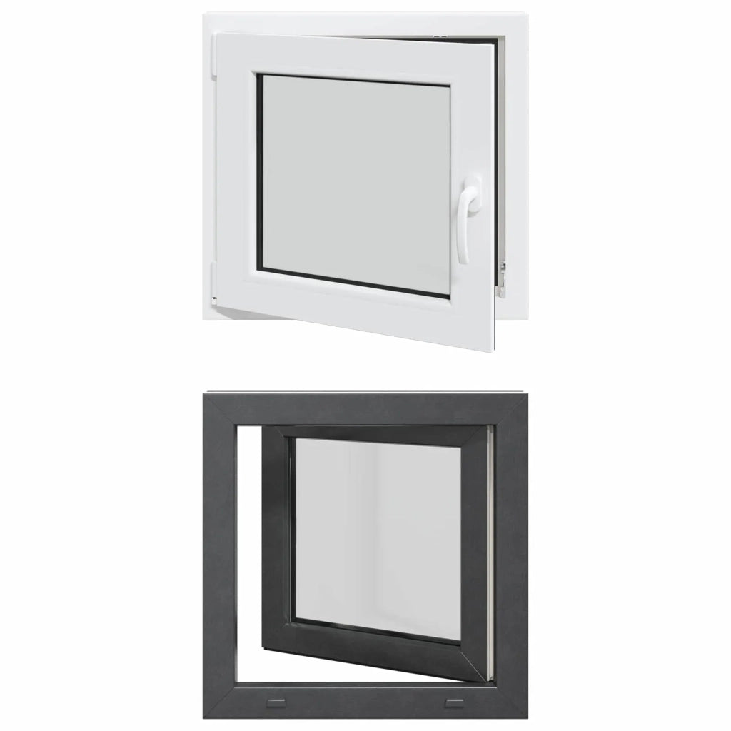 Finestra per Soffitta RISOR 60 x 60 cm PVC e Vetro Antracite CFW8163426