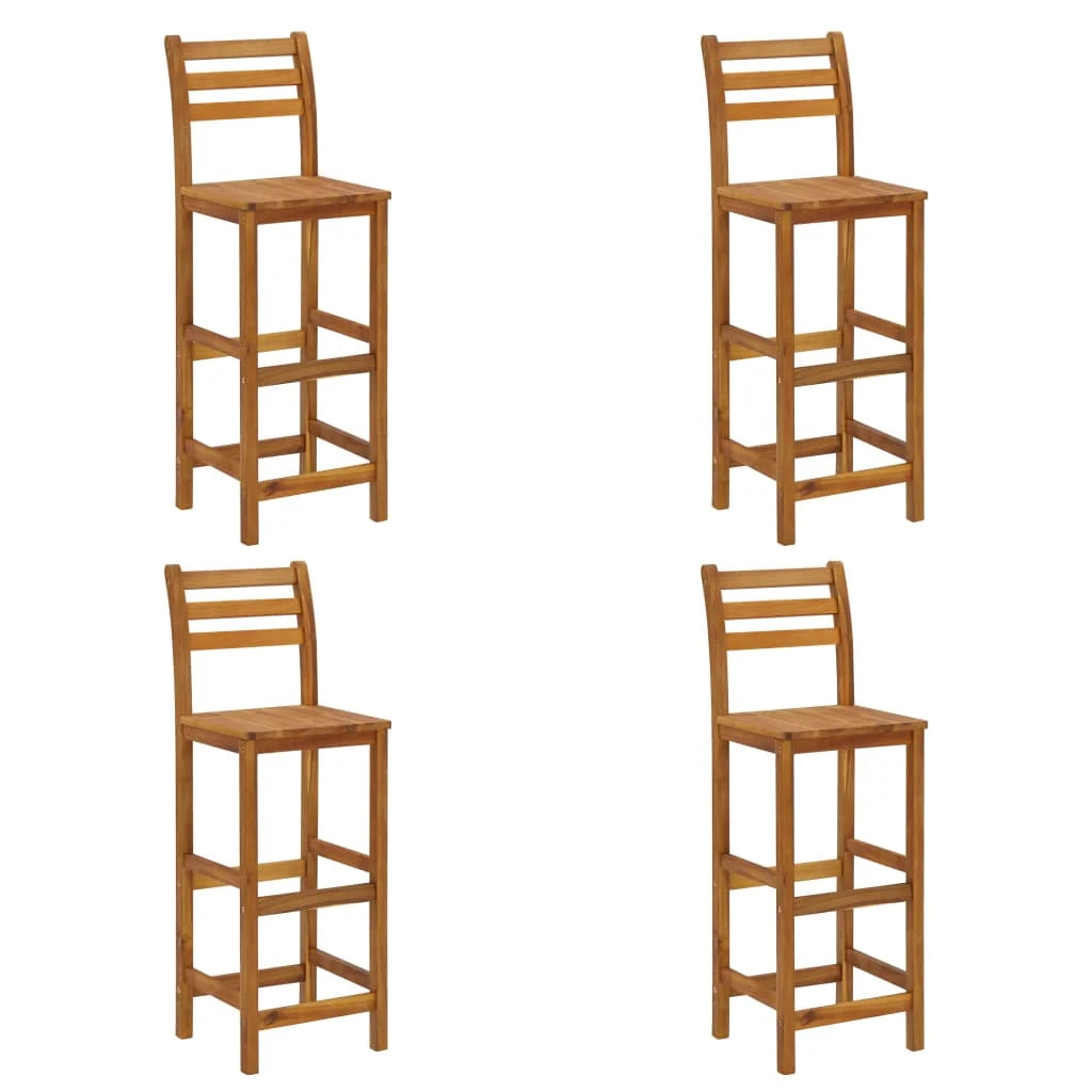 Set da pranzo da giardino 5 pezzi mobili da esterno legno massello di acacia 02_0013756