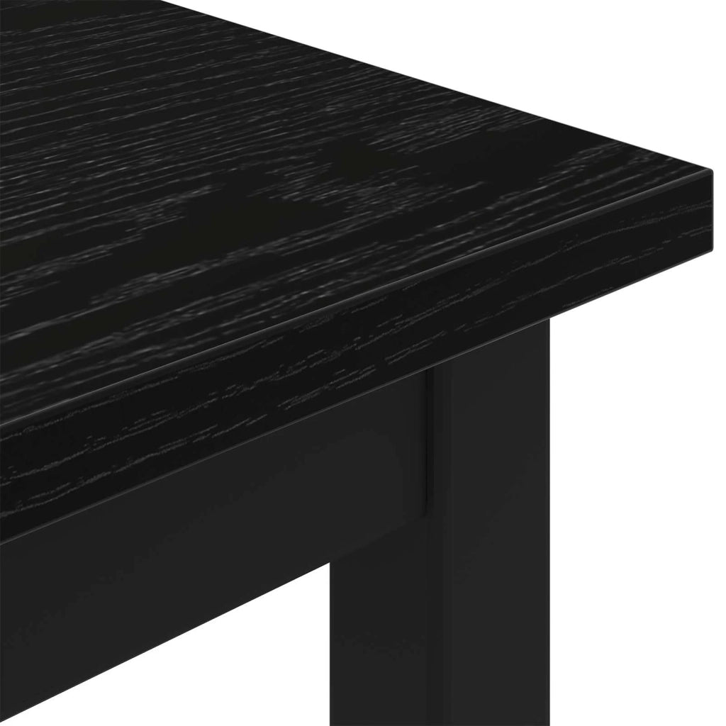 panchina Rovere Nero 200 x 35 x 45 cm Legno multistrato 892608