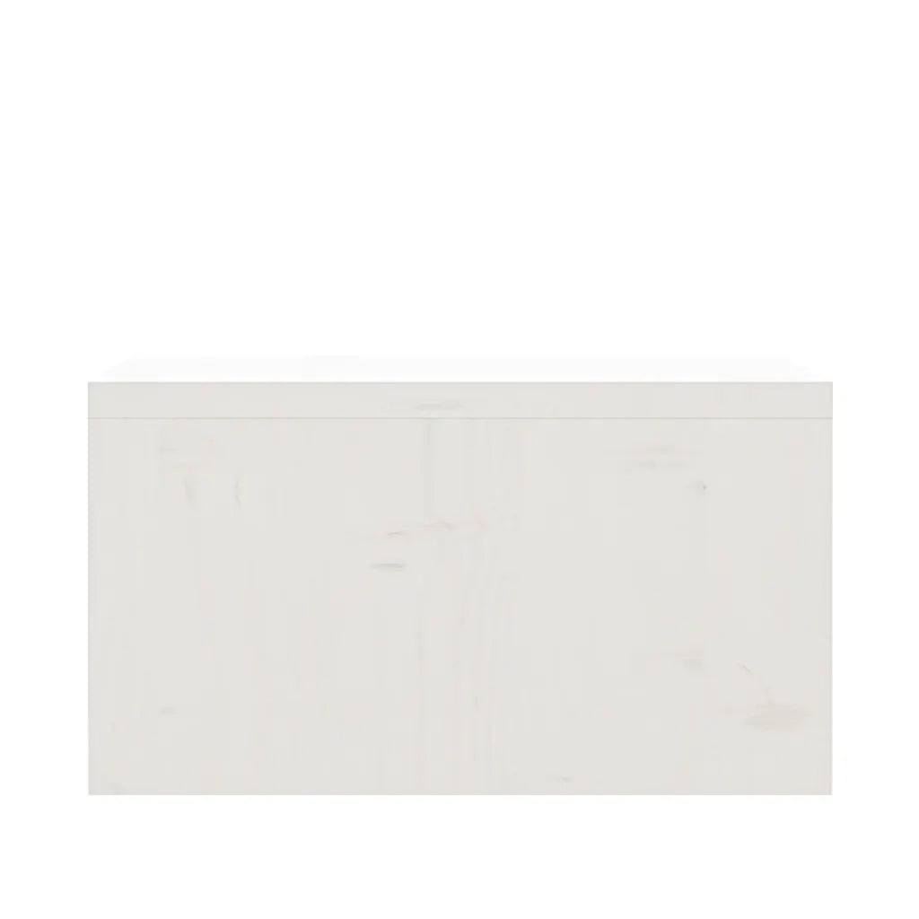 Supporto per Monitor Bianco 50x27x15 cm Legno Massello di Pino cod mxl 11555