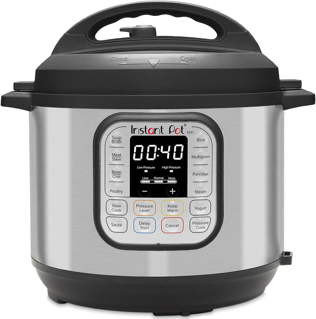 Instant Pot Duo 80 7 in 1 Pentola a Pressione Elettrica/ Vaporiera / Scaldavivande in Acciaio Inossidabile, Adatta a Cucinare Riso, Zuppa, Verdura e Yogurt a Cottura Lenta, 8 L