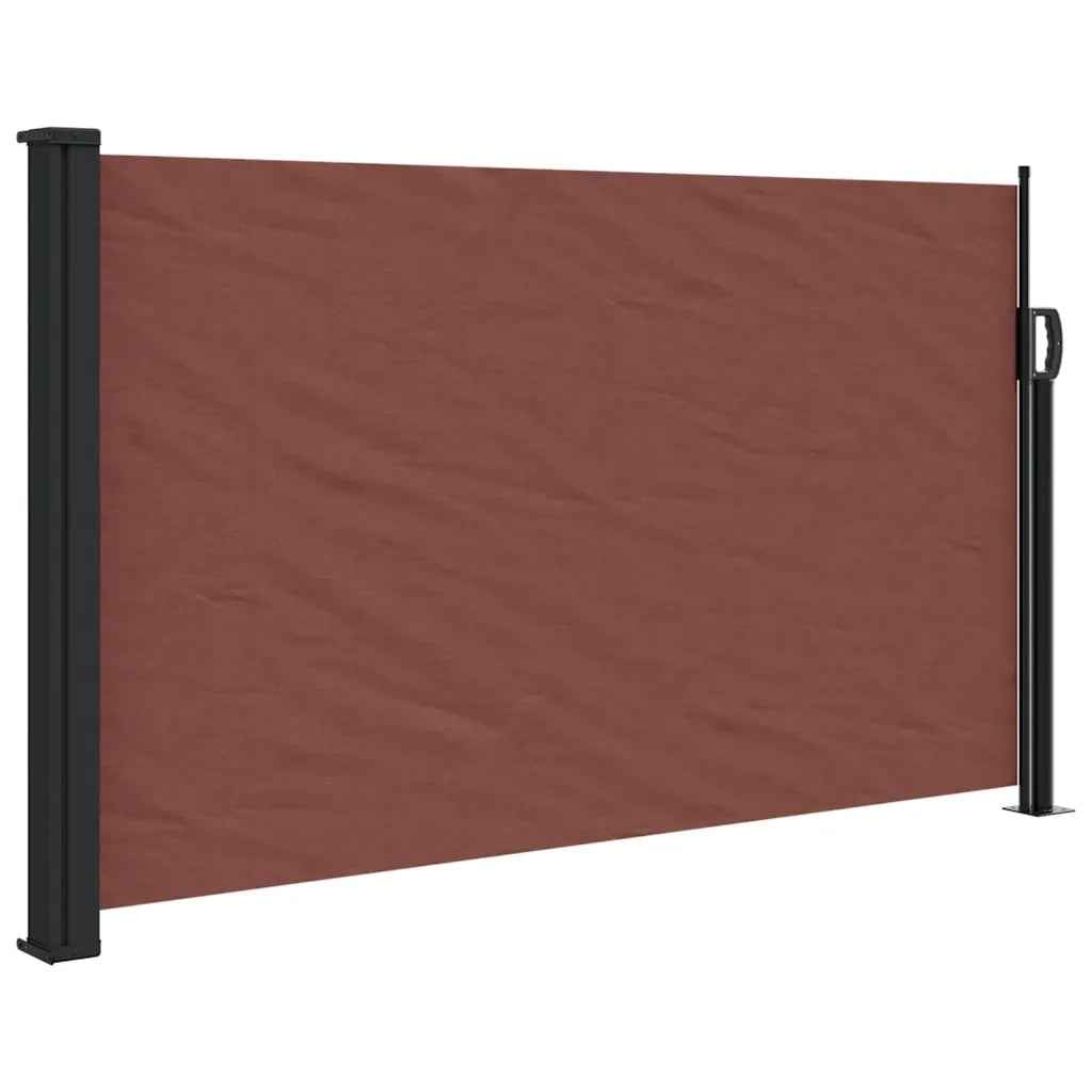 Tenda da Sole Laterale Retrattile-Tenda parasole per balcone per giardino Marrone 117x300 cm