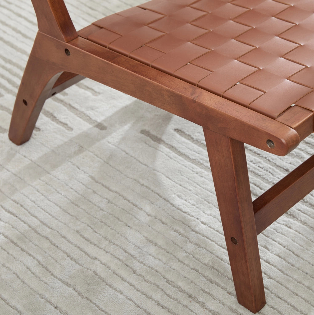 Poltrona 71x66x72 cm senza braccioli in PU marrone