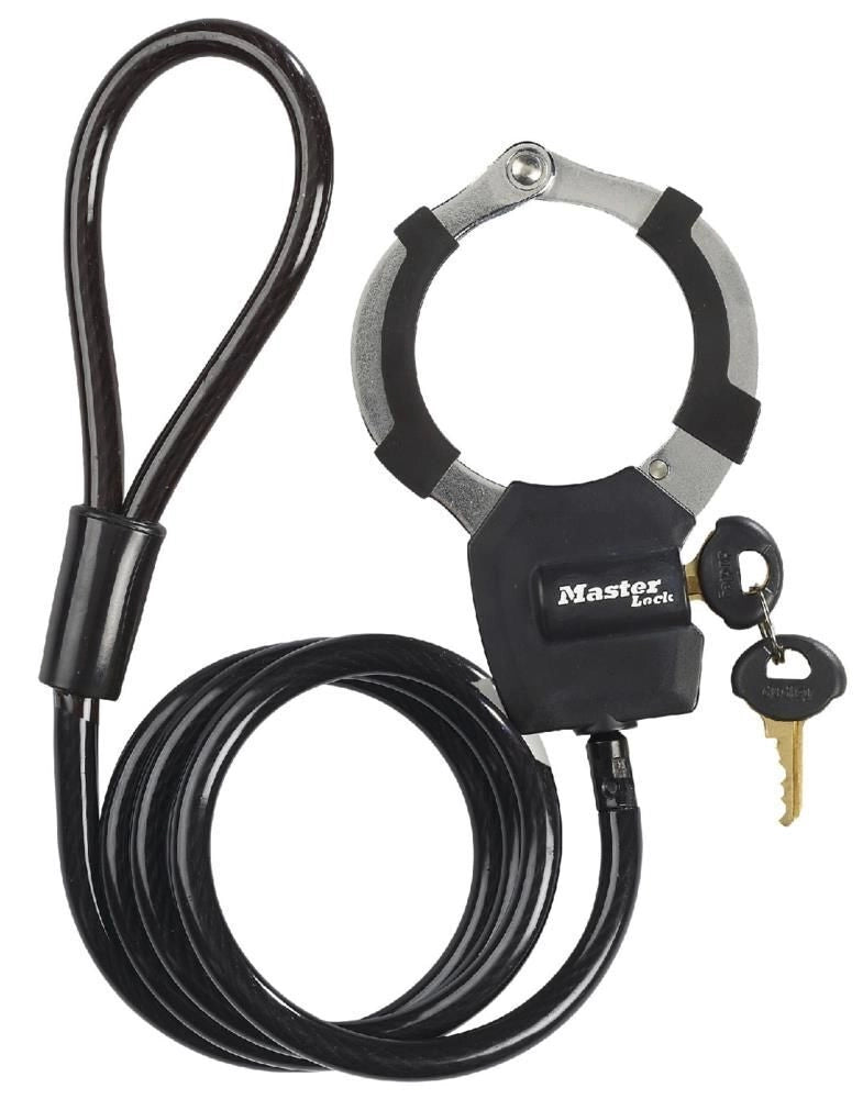 Master Lock 8275EURDPROBLK Street Cuff Lucchetto a Manette Cavo Acciaio Intrecciato 1 m Diametro 8 mm colore Nero