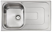 Lavello PIZZICA 79x50 1 vasca sinistra+ gocciolatoio ACCIAIO INOX 011341.S1.01.2016