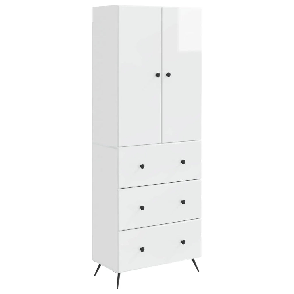 Set di armadi 2 pcs Bianco Lucido 66 x 34,5 x 90 cm 3416884