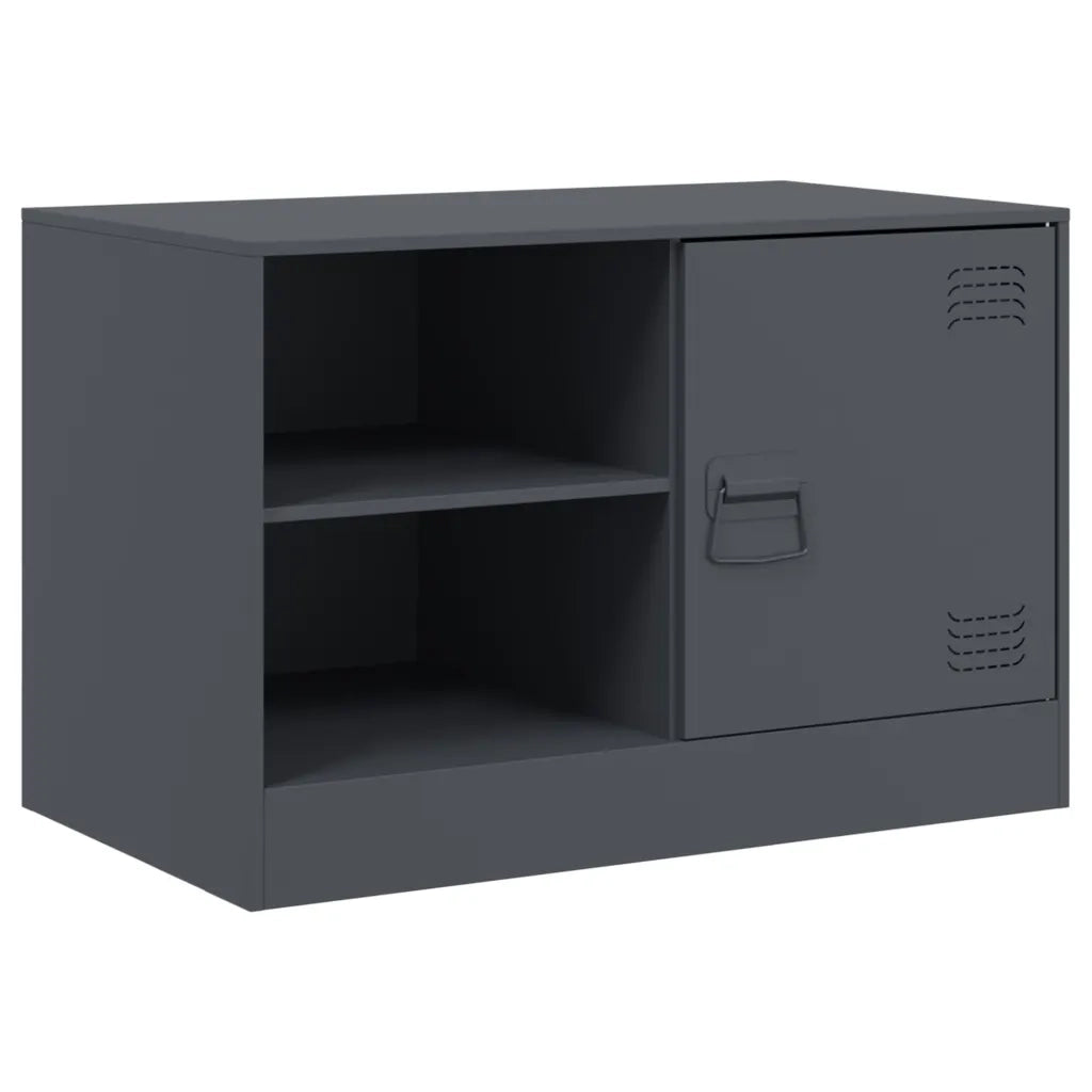 Mobili TV 2 pz | Armadietto TV | Mobile Porta TV Antracite 67x39x44 cm in Acciaio