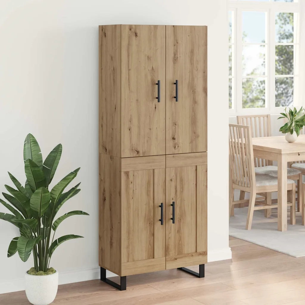 Credenza 2 pcs Rovere artigianale 69,5 x 34 x 180 cm