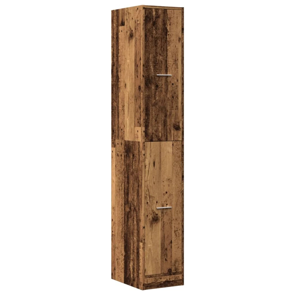 Mobiletto da farmacia vintage pratico 30 x 41 x 174,5 cm legno composito finitura effetto legno anticato 02_0055656