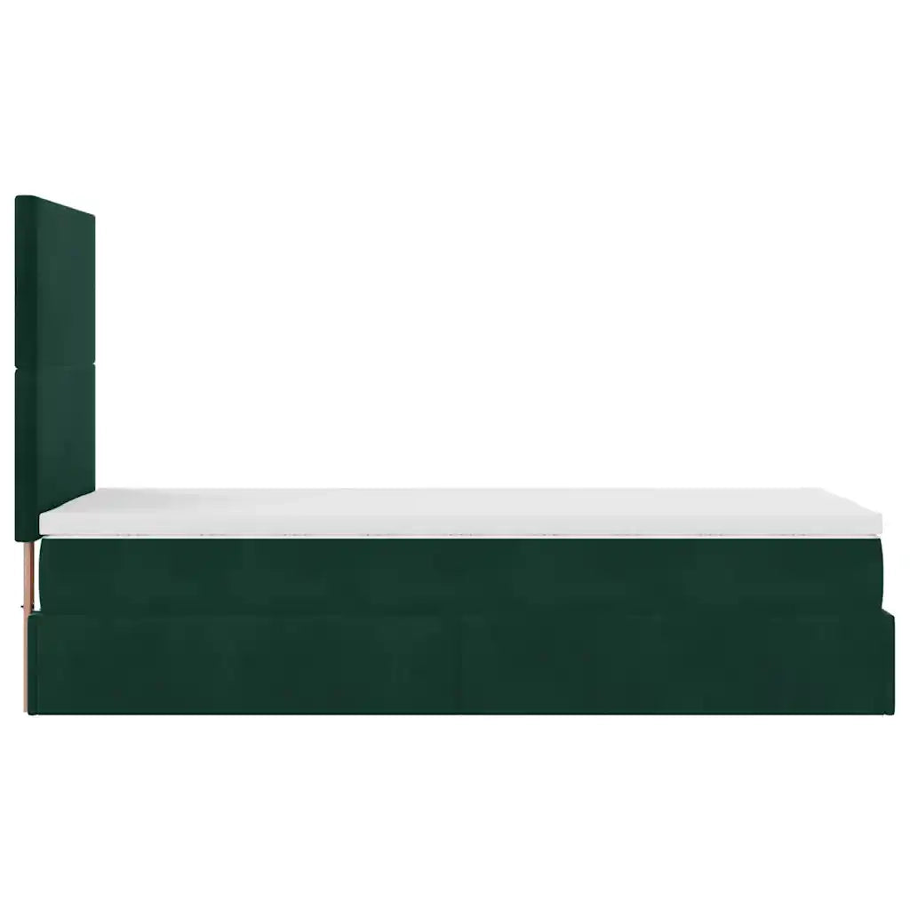 Struttura Letto Pouf con Materassi 80x200 cm Velluto 3314213