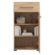 Pincara, Mobile da Ingresso un Cassetto, 54.5x40x101.5h cm Marrone Rovere Nodi