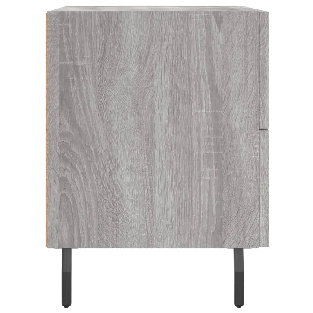 Comodino | Armadio da Notte | Mobiletto da notte Grigio Sonoma 40x35x47,5 cm in Legno Multistrato