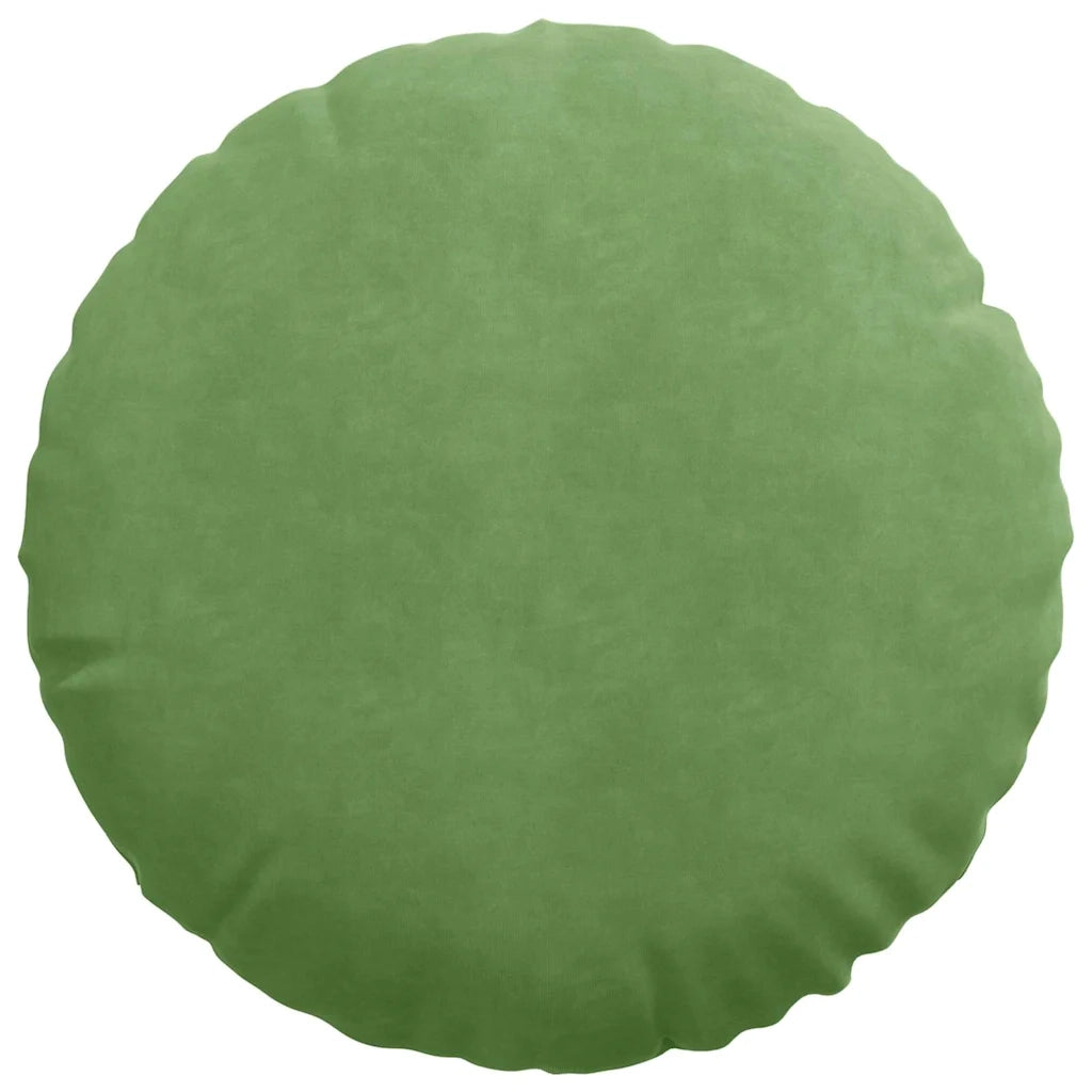 Cuscini per Seduta 2 pcs Verde chiaro Ø50 x 19 cm Velluto