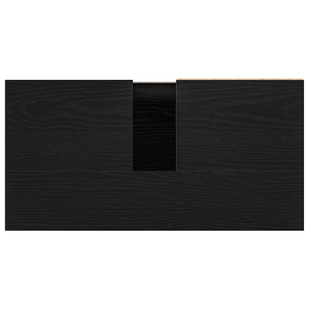 Armadio per Lavabo da Bagno Rovere Nero 65 x 33 x 60 cm 862892