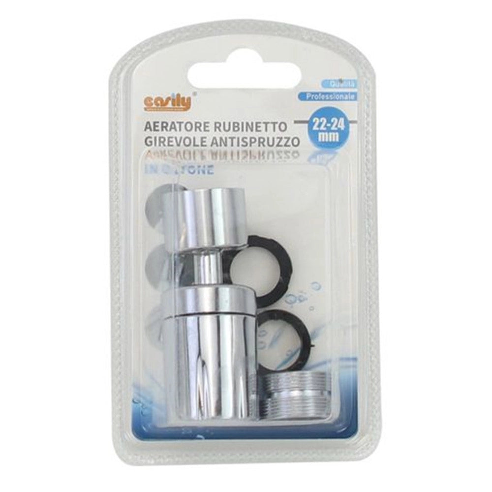 Trade Shop - Aeratore Rompigetto Prolunga Rubinetto Girevole Antispruzzo In Ottone 22-24mm 87194 -