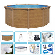 Piscina Fuori Terra Steelwood -  4,60 X H.1,32 M - Kit Pro