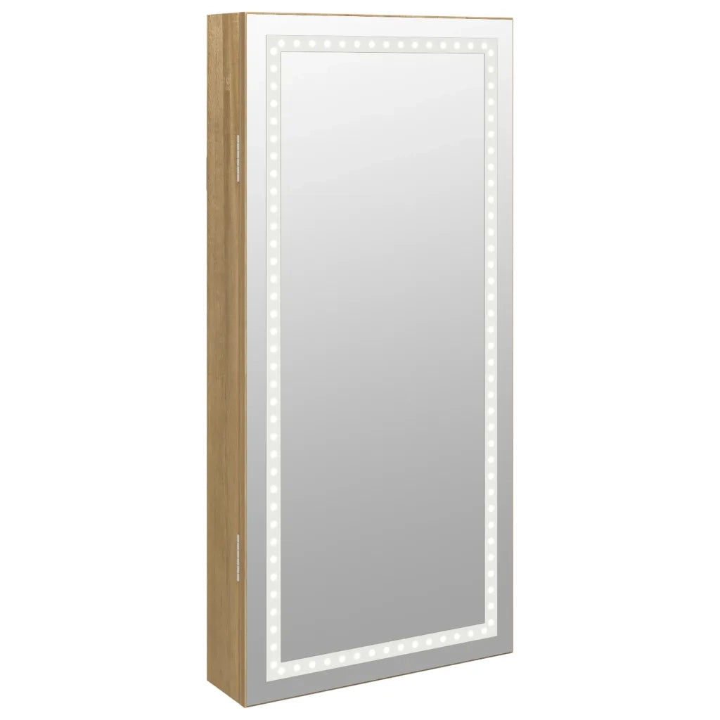 Armadio Portagioie a Specchio con Luci LED a Parete 353249