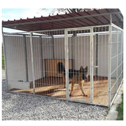Recinto per cani 3x3 metri con copertura box modulare viteria compresa
