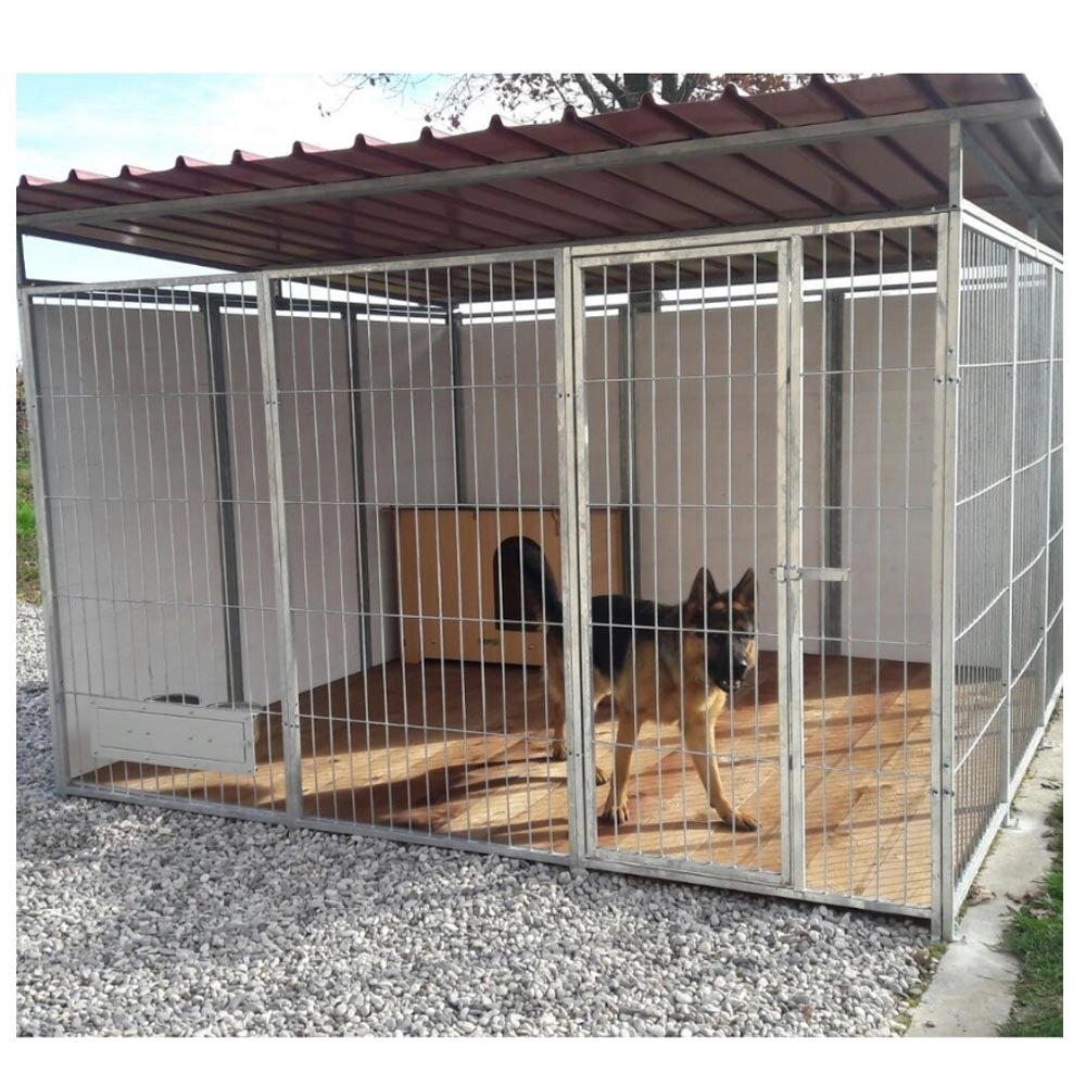 Recinto per cani 3x3 metri con copertura box modulare viteria compresa
