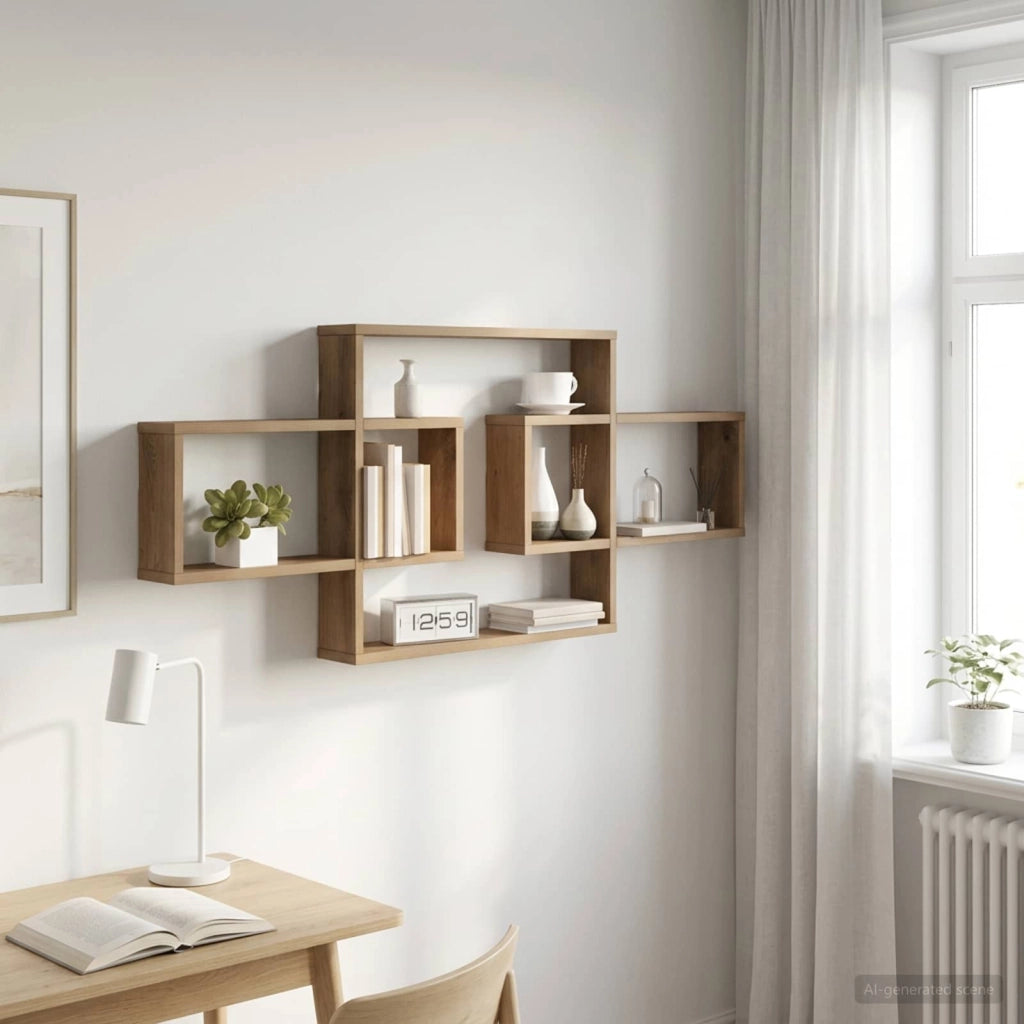 Scaffale da parete Rovere Artigianale 130 x 10 x 50 cm 8012459