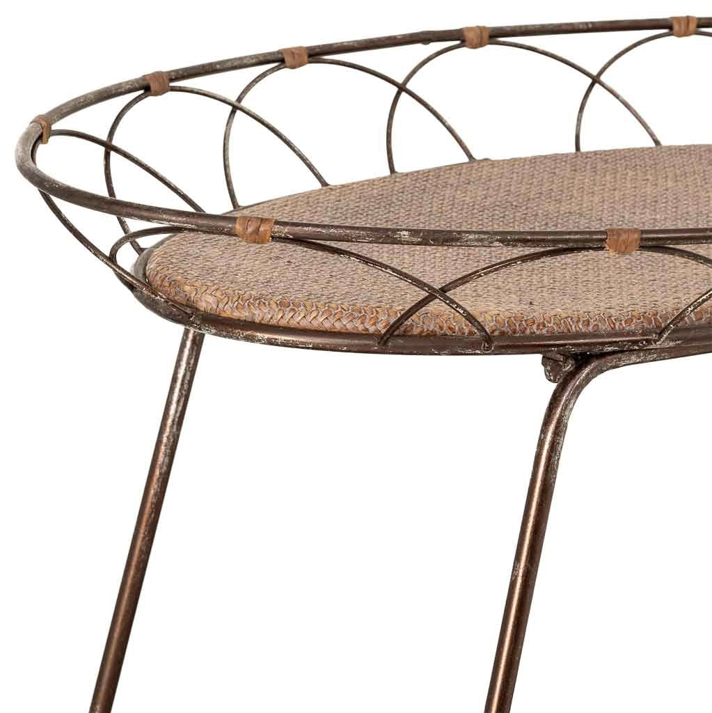 Scaffale espositivo in metallo marroni, 84,46x48,26x73,03h cm