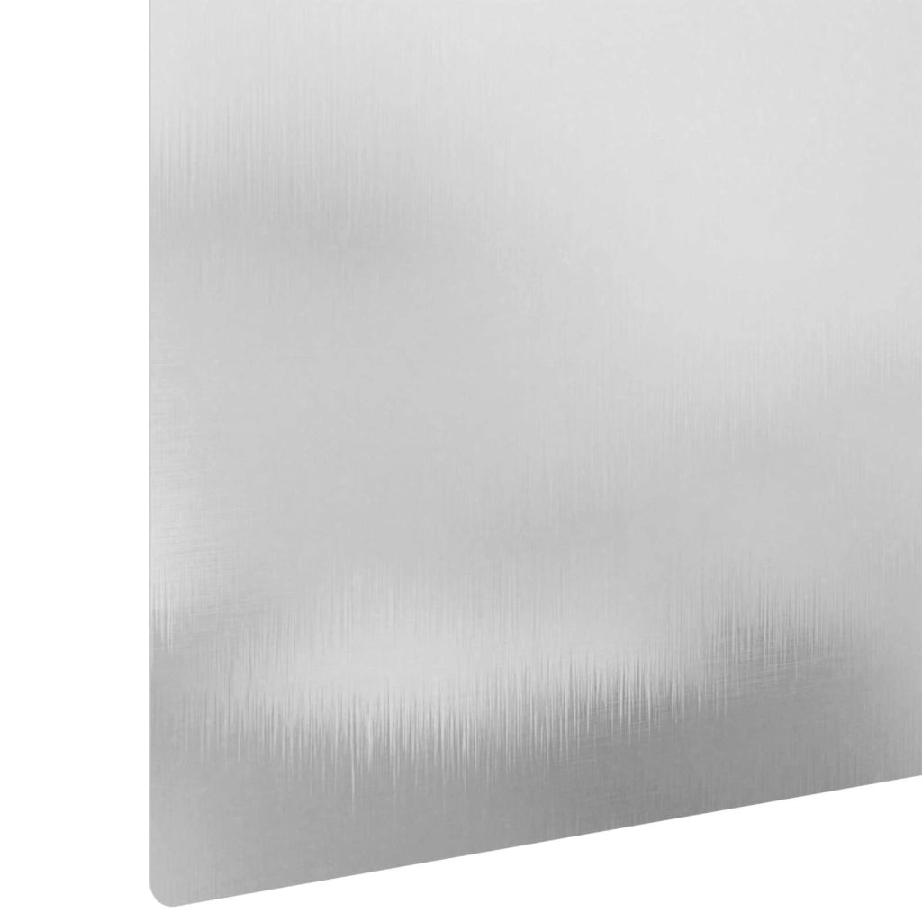 Bordura per Prato 20 pz 100 x 22 cm Acciaio Argento 8008863