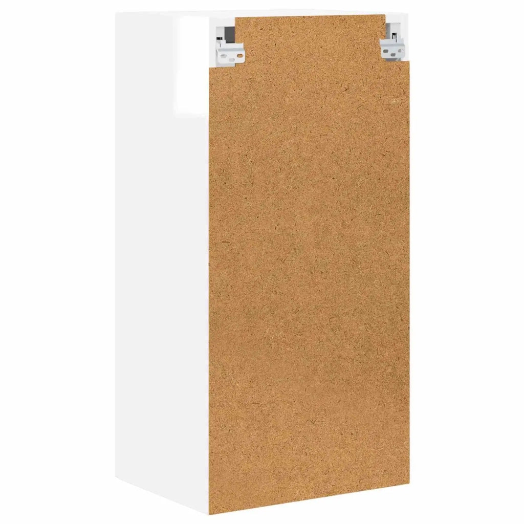 Mobile in vetro da parete PORTO 2 pcs Bianco Lucido 885344