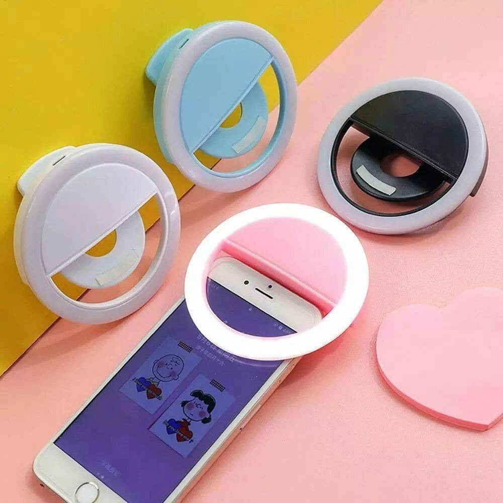 Trade Shop - Anello Luminoso A Led Per Selfie Tik Tok Luce Ring Light Telefono Ricaricabile -