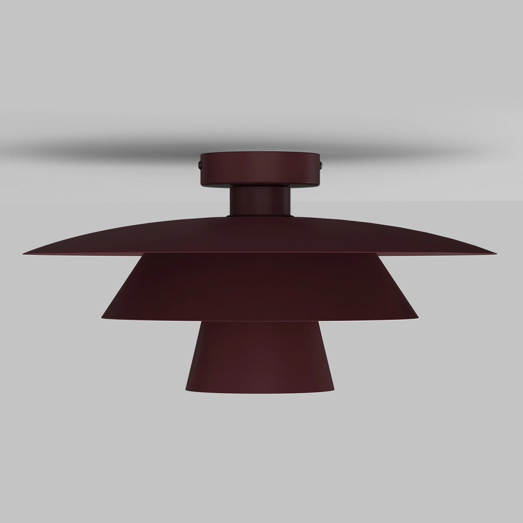 Plafoniera decorativa Plato 1xE27 bordo acciaio Luminex