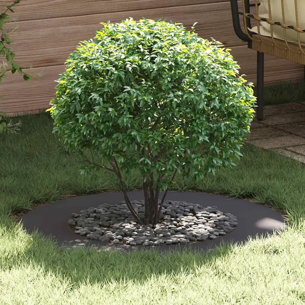 adatto per Anelli d'Albero Piatto 5 pcs Nero Ø50 / 80 cm Acciaio 873691