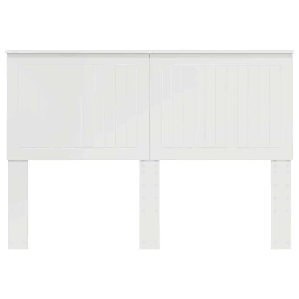 Testiera | Testata con Testiera | Testata Bianco Lucido 140 cm Legno multistrato