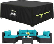 Ombrellone per giardino 270x180x89 cm - Impermeabile - Resistente al freddo invernale - Finestra di ventilazione - Robusto in 420D Oxford - Protezione contro il tempo e la sporcizia - Tenda di protezione per pioggia