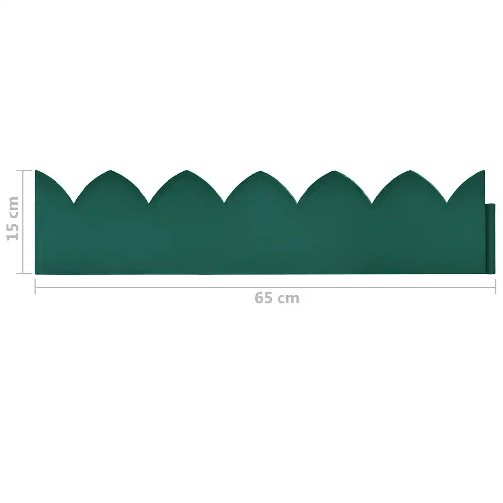 Bordature per Prato 10 pz Verdi 65x15 cm in PP CFW9980477