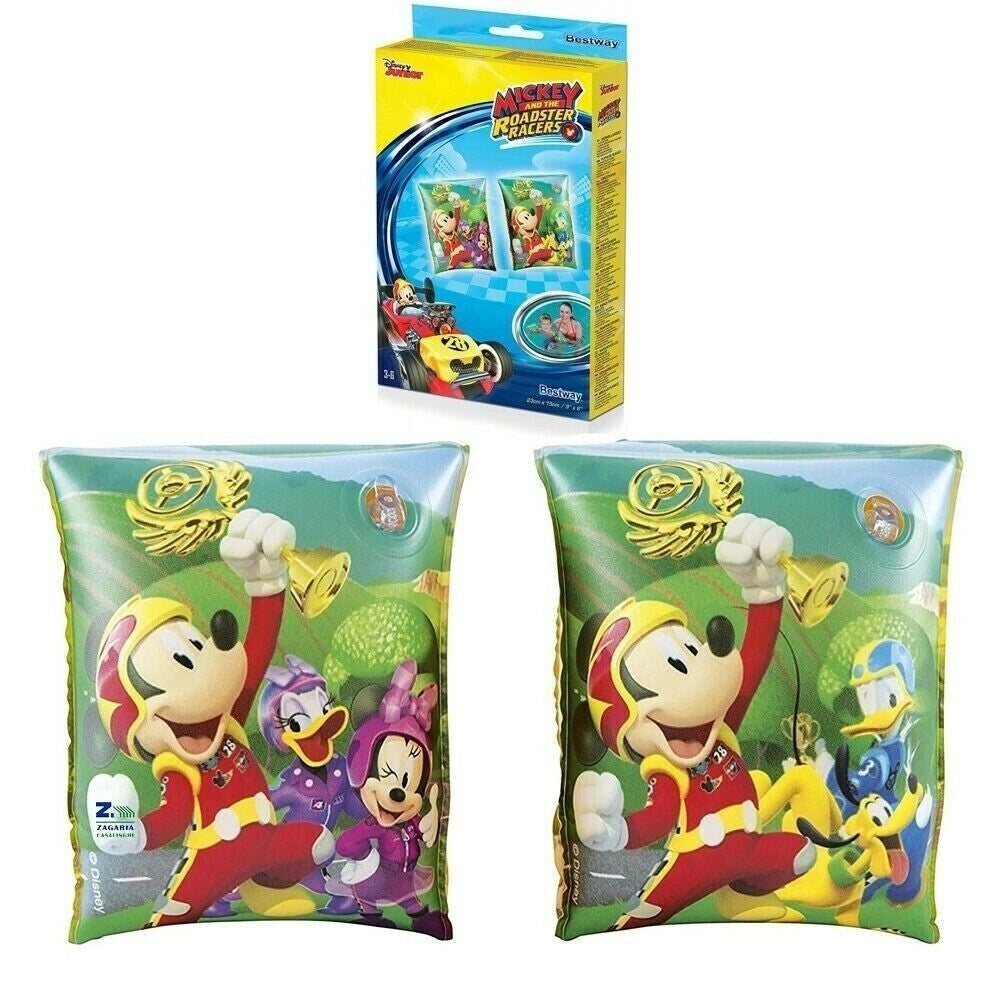 Trade Shop - Braccioli Mickey And The Roarster Topolino 23x15 Cm Piscina Mare Bambini 91002b -