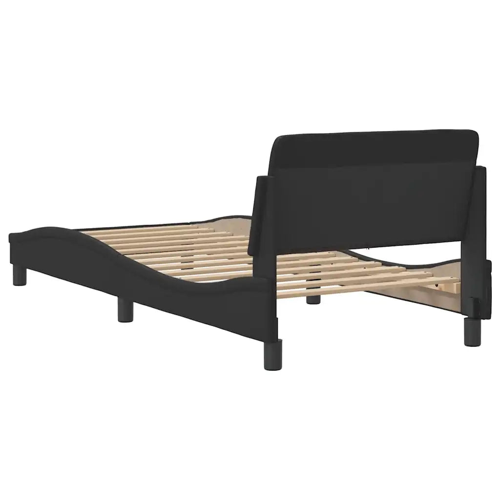 Struttura letto Dover Nera 90x190 cm in Similpelle 373323