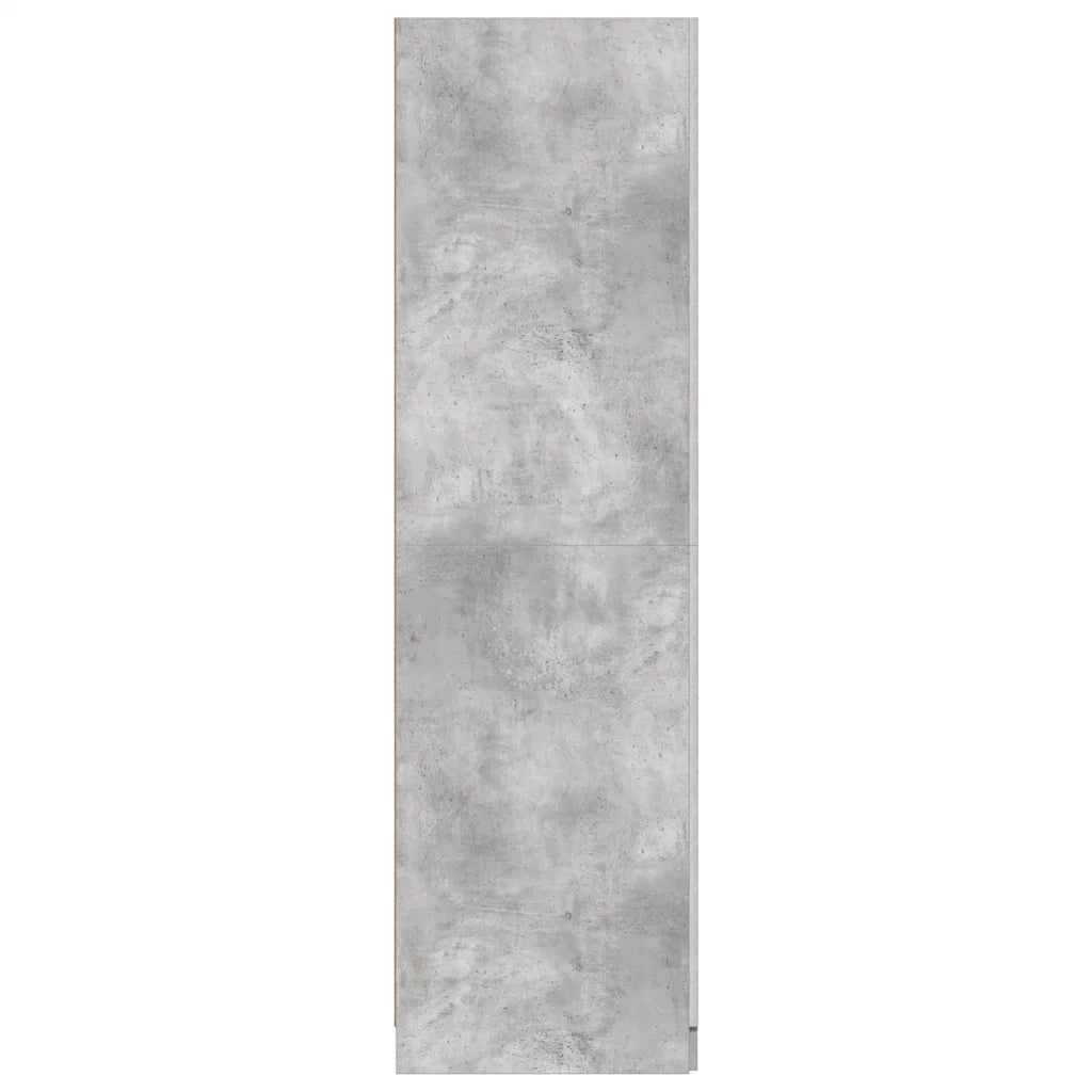 Armadio Grigio Cemento 80x52x180 cm in Legno Multistrato