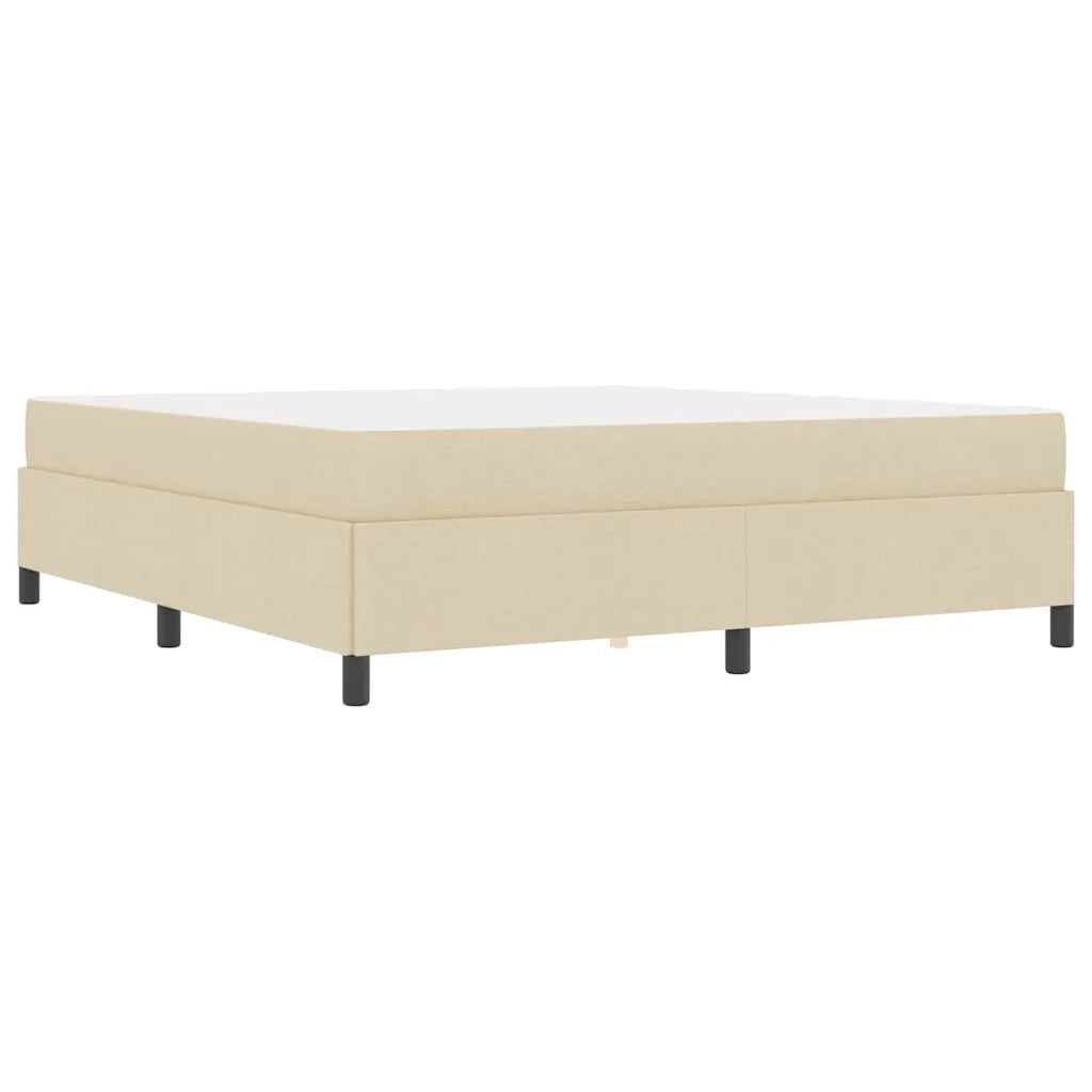 vidaXL Letto a molle Crema e Nero 180 x 200 cm
