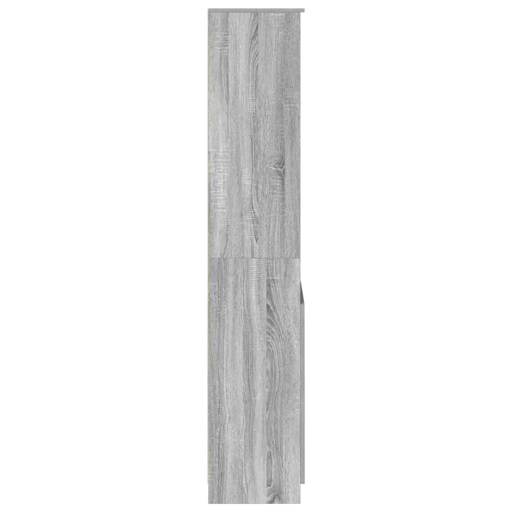 vidaXL Credenza Grigio Sonoma 70x35x180 cm in Legno Multistrato