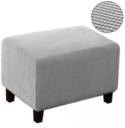 Hoes universale po' con quattro gambe, super morbido, con fondo elastico, con fondo antiscivolo, con tessuto jacquard, misura S: Lunghezza 60-75 cm Larghezza 40-55 cm Altezza 35-45 cm - Grigio chiaro