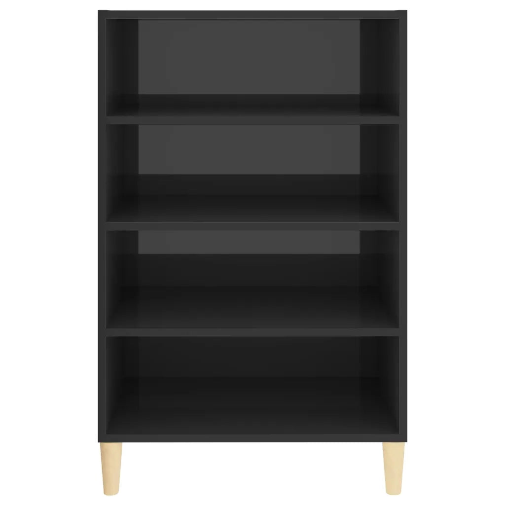 Credenza Grigio Lucido 57x35x90 cm in Legno Multistrato 806129