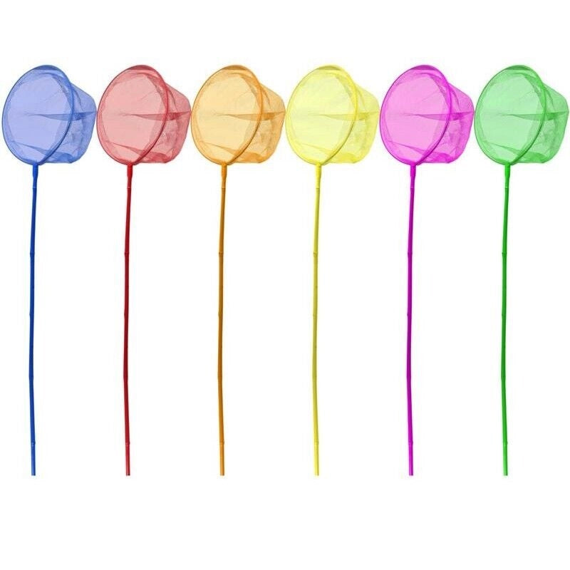 RETINO CON MANICO IN BAMBOO CM.10 PER BAMBINI IN COLORAZIONE ASSORTITA