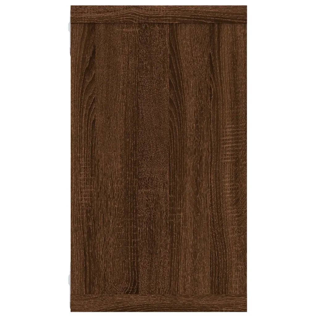 Mensole Muro Cubo 4 Rovere Marrone 80x15x26,5 Legno Multistrato cod mxl 32911