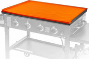 Matte di protezione per barbecue 28 pollici, pesante e realizzata in silicone - Copertura per griglia Blackstone - Mat di protezione per esterno Blackstone - Colore arancione