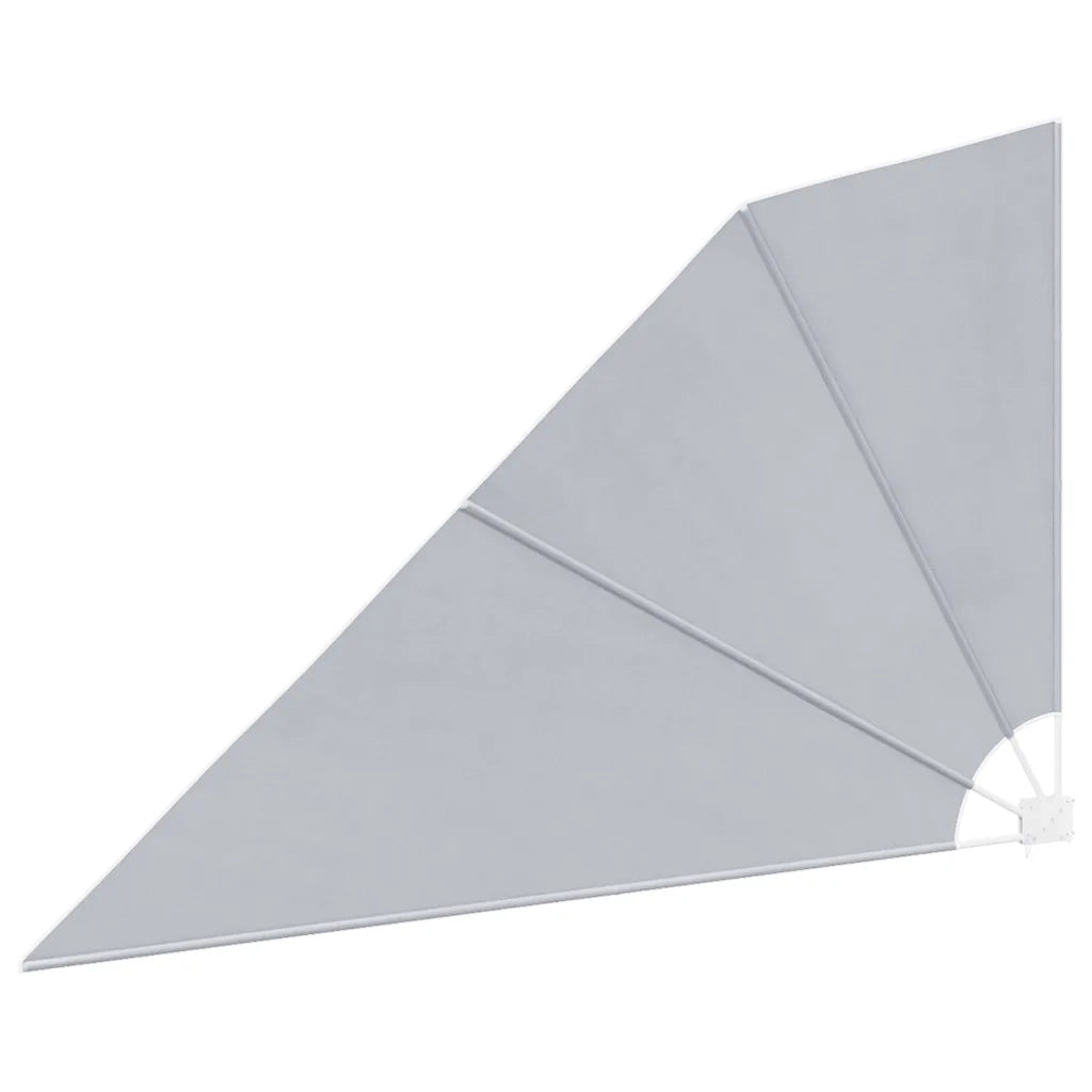 Tenda Laterale per Balcone Pieghevole Grigia 160x240 cm 41574
