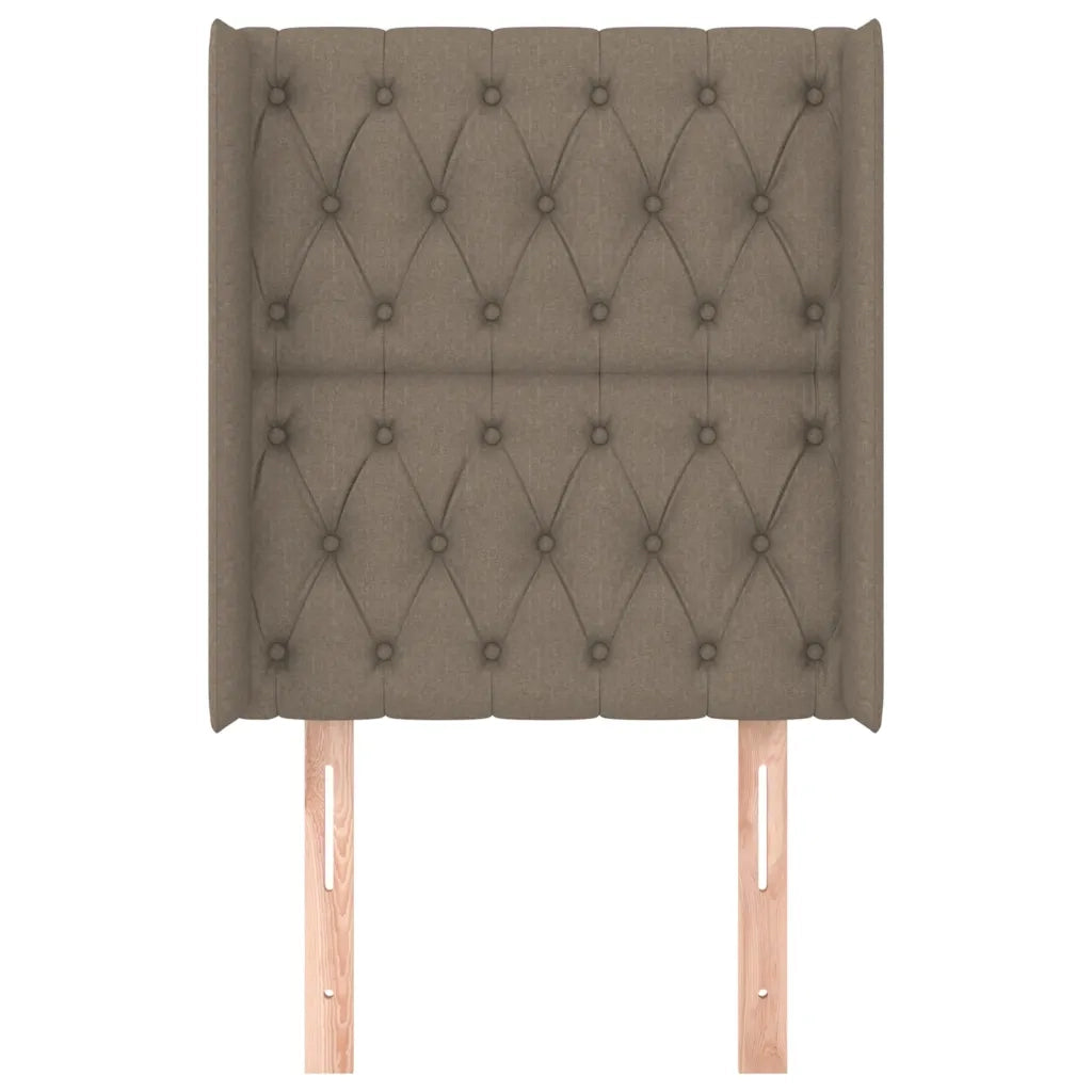 Testiera ad Orecchio Tortora 83x16x118/128 cm in Tessuto 3119894
