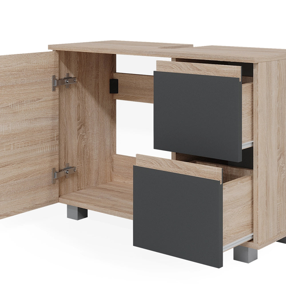 Vicco Mobile sottolavabo per bagno Antracite 80 x 60.8 cm