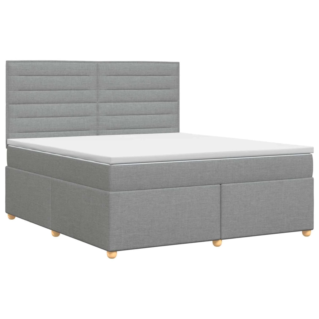 Letto box spring con materasso Grigio Chiaro 140 x 200 cm 3453893