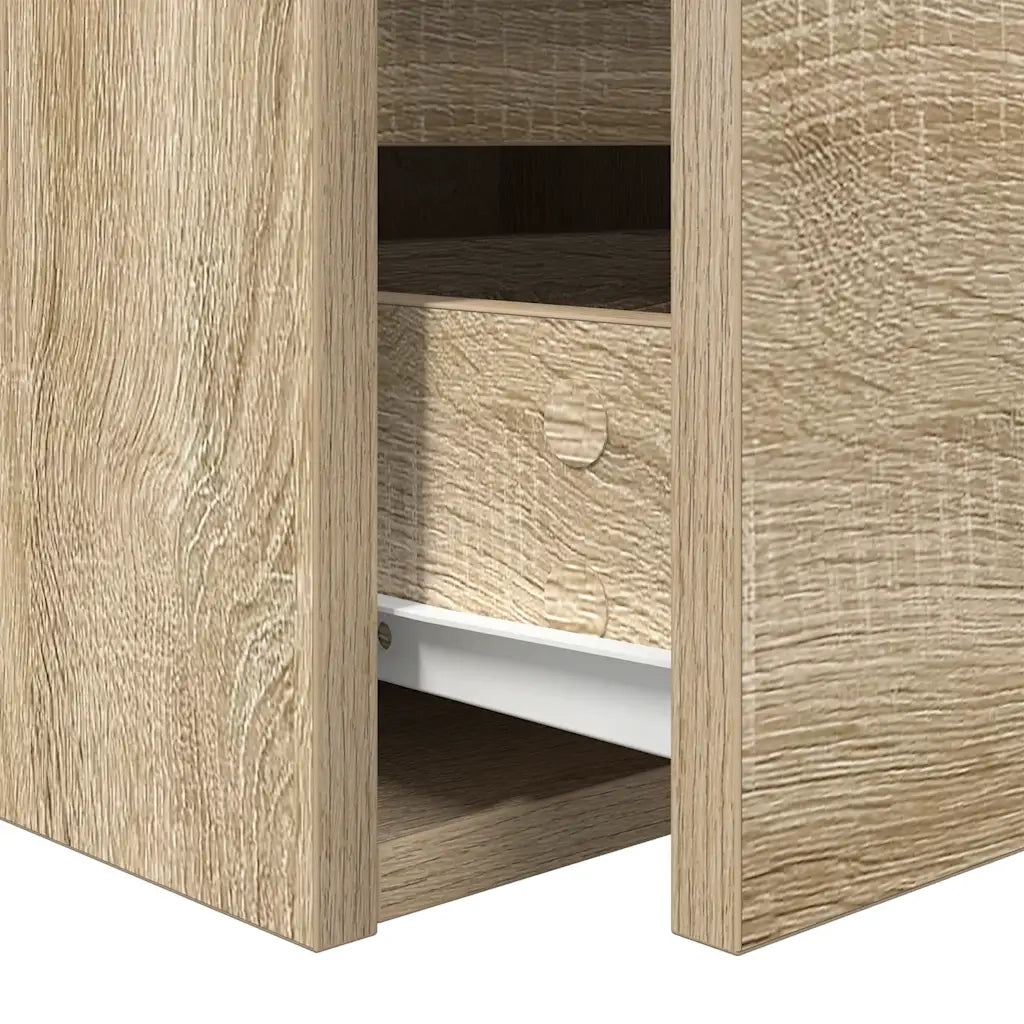 Comodino a Muro Rovere Sonoma 38x34x40 cm 861251