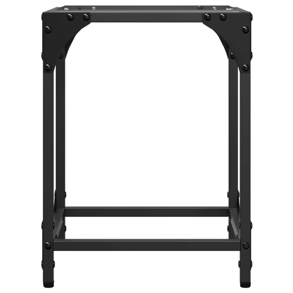 vidaXL Tavolini con Piano in Vetro Trasparente 2 pz 30x30x40cm Acciaio